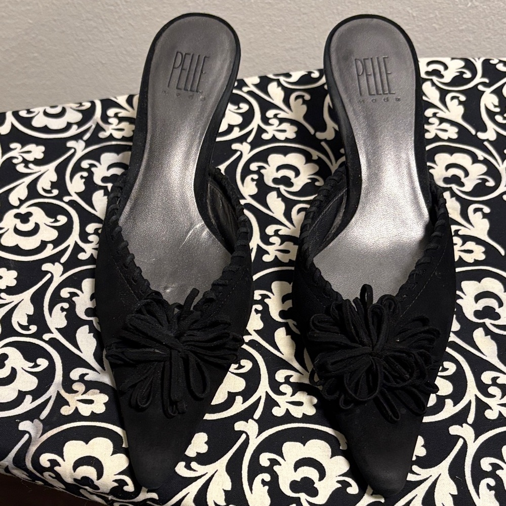 Black PELLE Moda Mules